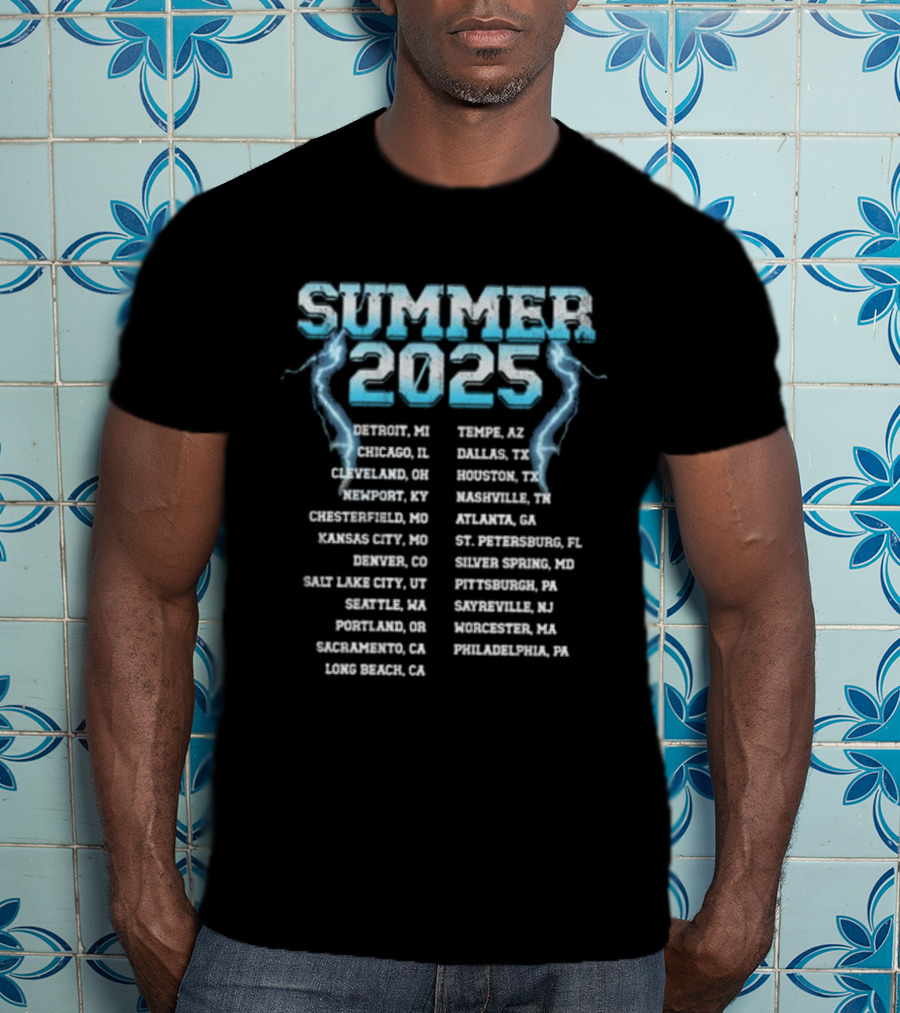 Arrows In Action Summer 2025 Tour Dates And Locations T-Shirt