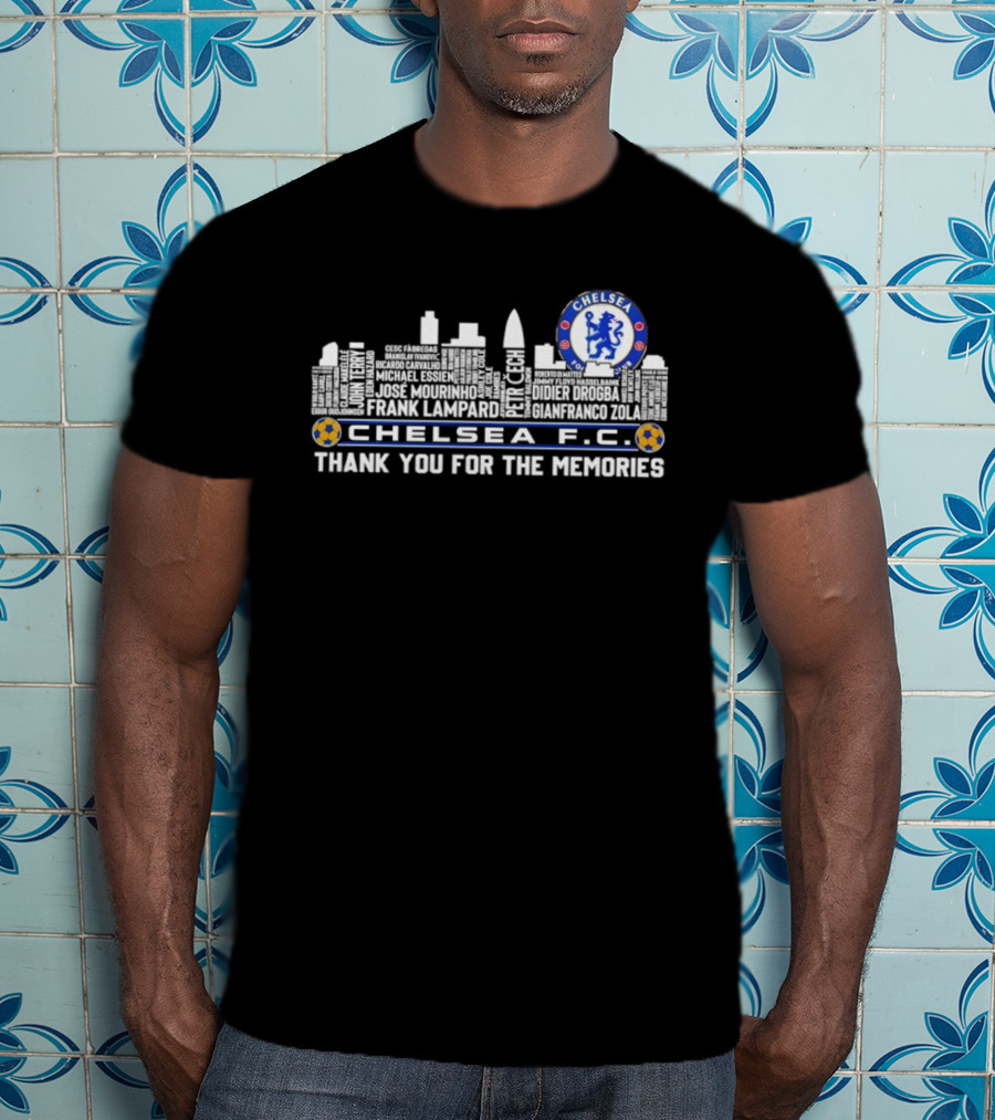 Chelsea F.C. Skyline Frank Lampard Thank You For The Memories T-Shirt