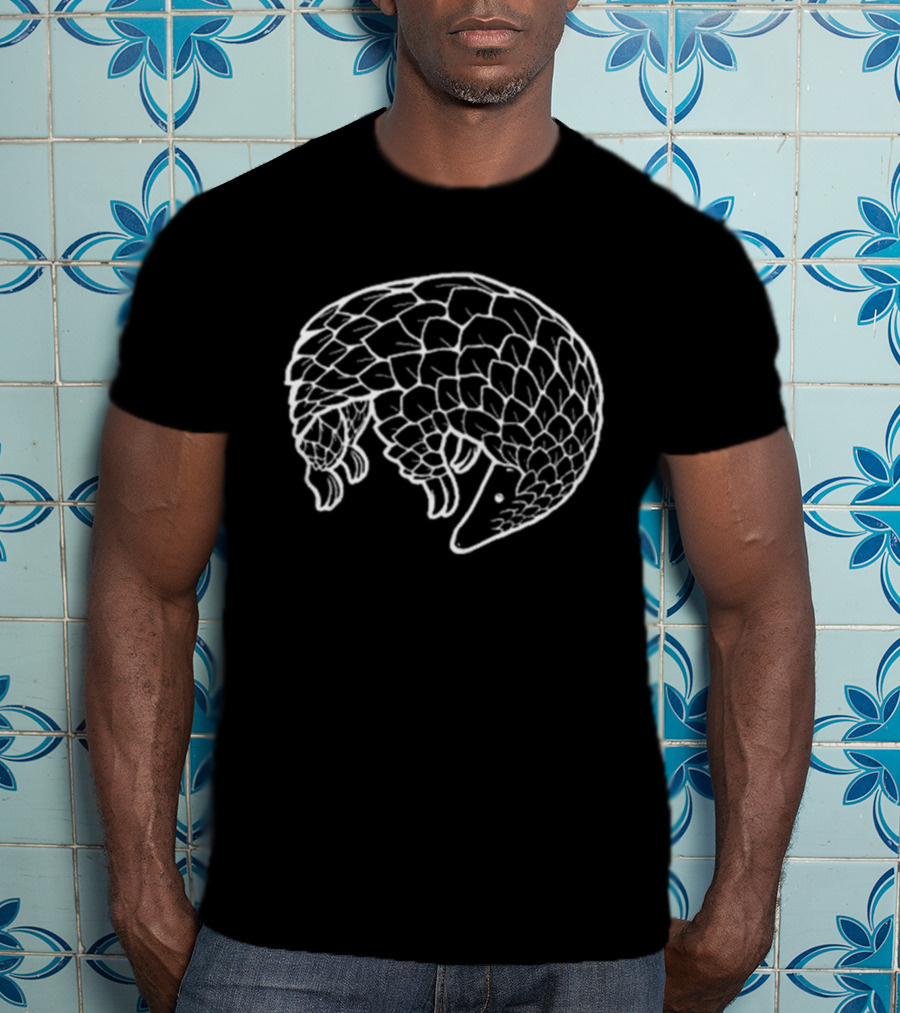 Pangi Pangolin Creator Wildlife Conservation Illustration T-Shirt