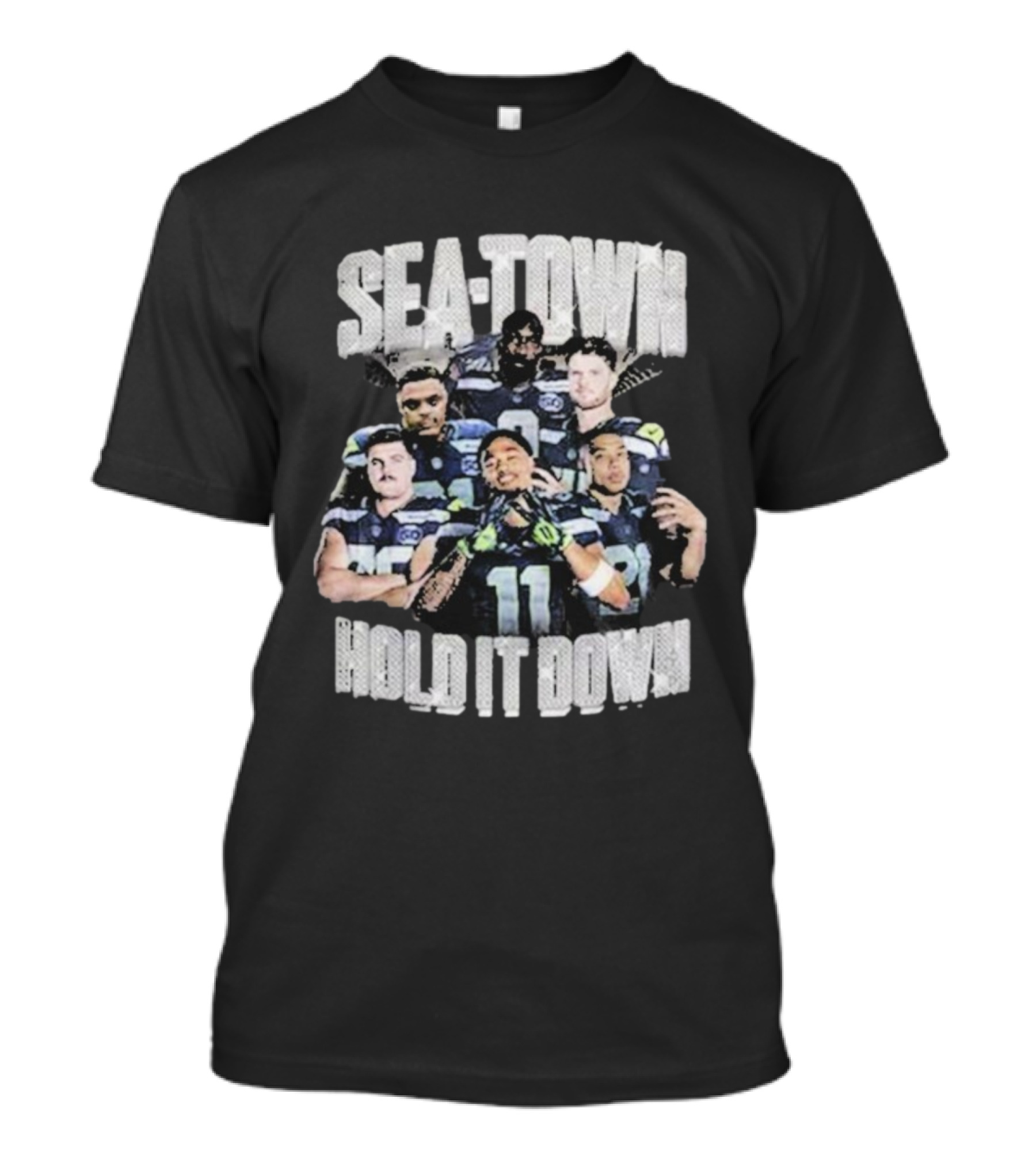 Seattle Seahawks Sea-Town Hold It Down Team Players T-Shirt