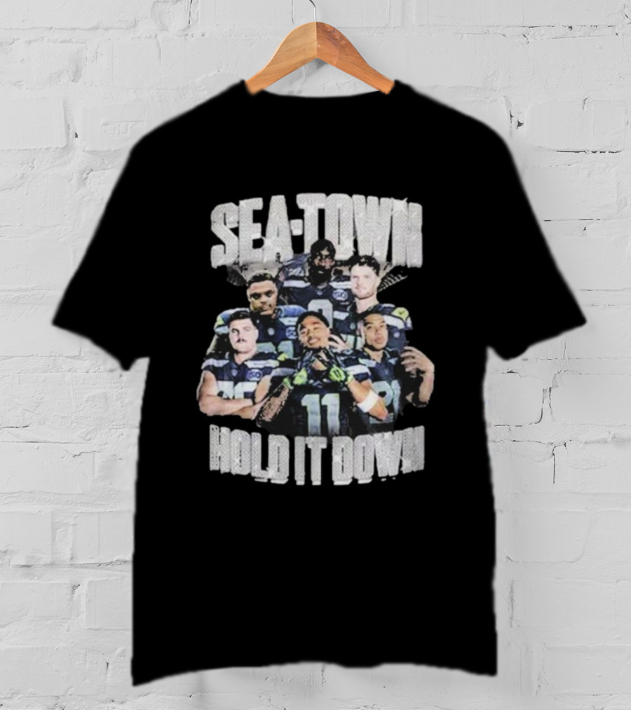 Seattle Seahawks Sea-Town Hold It Down Team Players T-Shirt