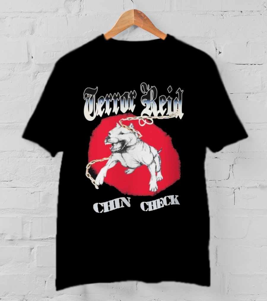 Terror Reid Chin Check Bulldog Chain Graphic T-Shirt