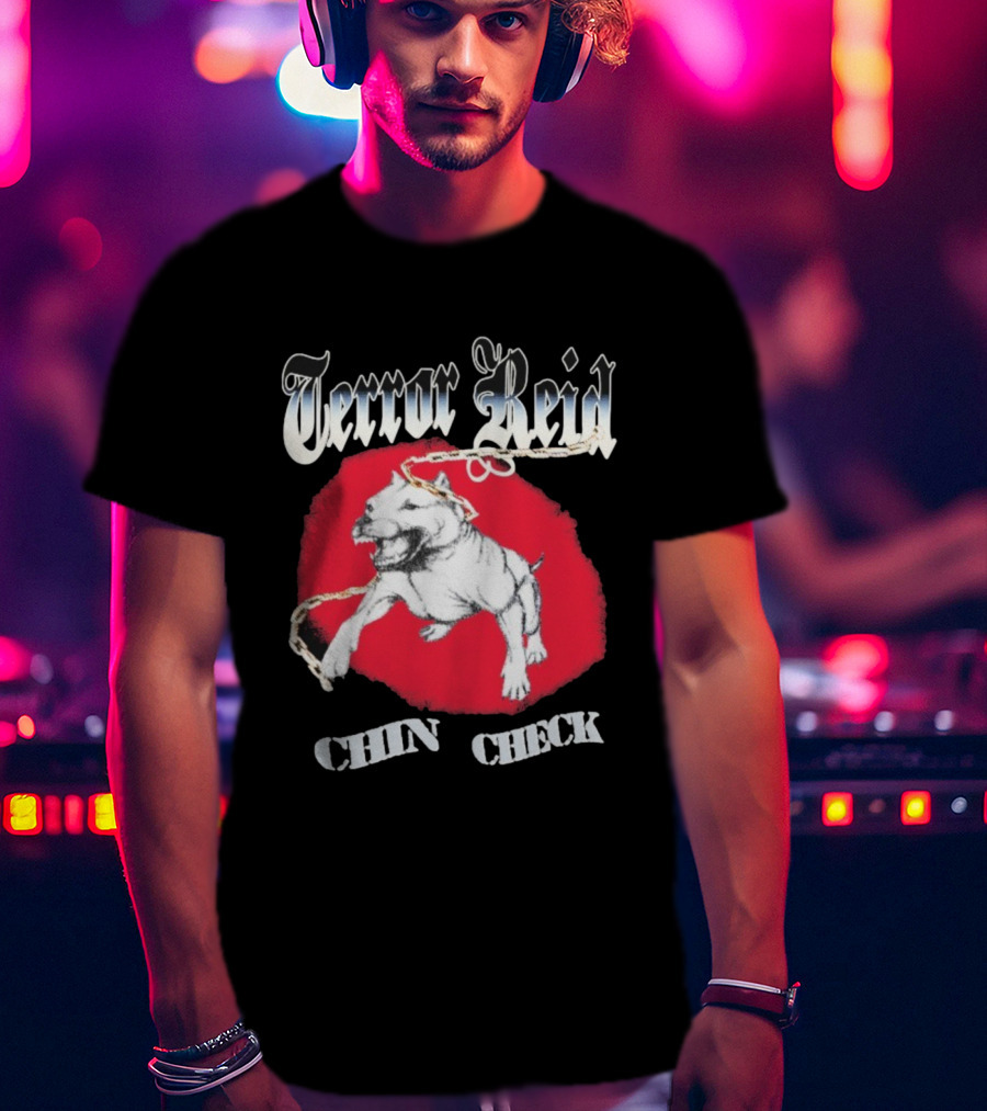 Terror Reid Chin Check Bulldog Chain Graphic T-Shirt