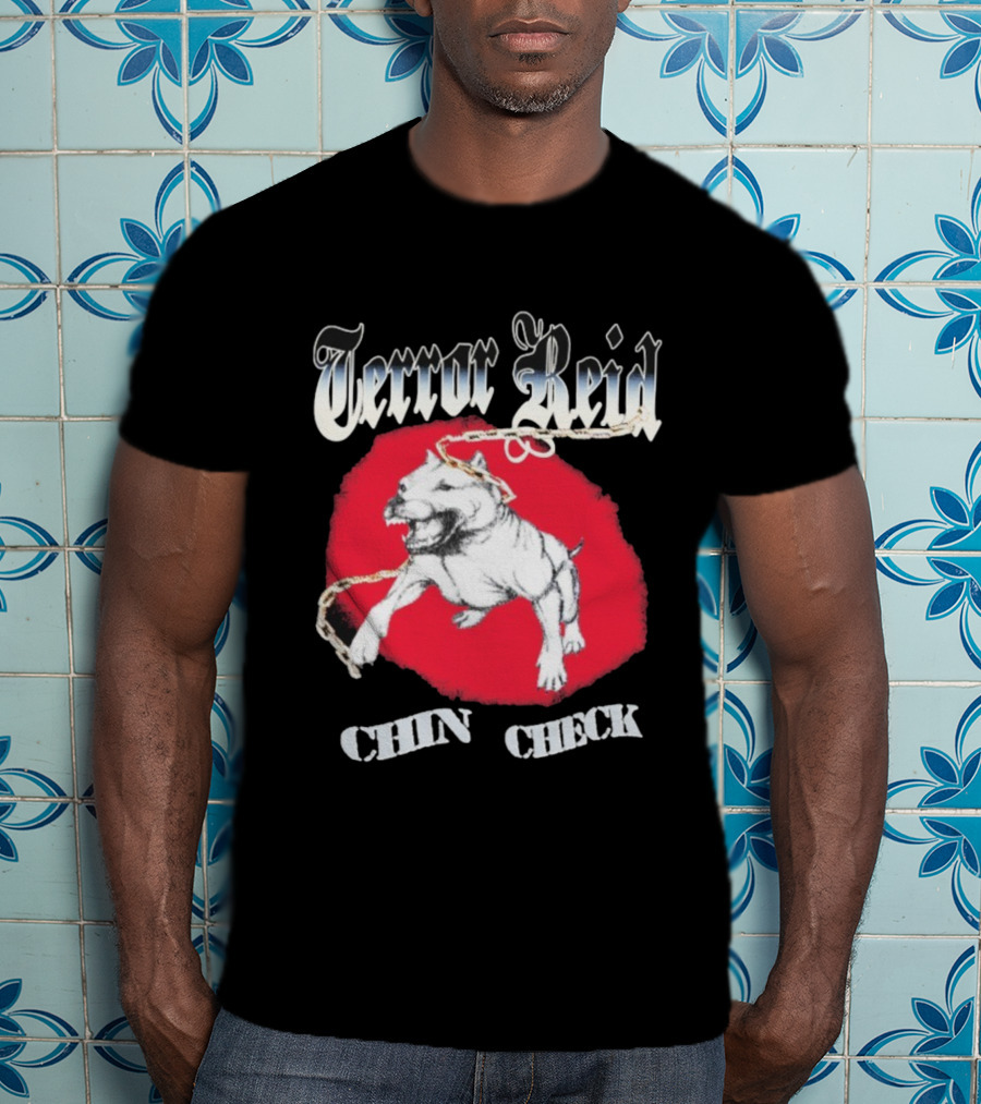 Terror Reid Chin Check Bulldog Chain Graphic T-Shirt