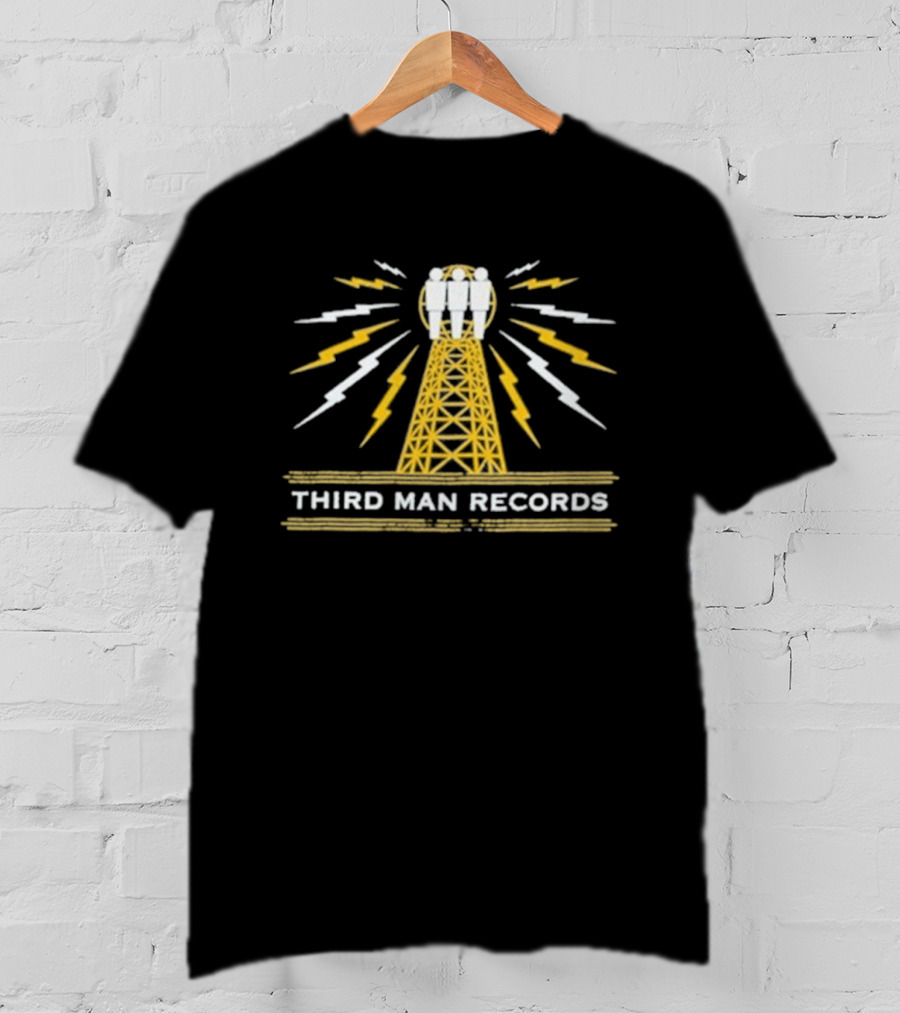 Third Man Records Tesla Tower Lightning Theme T-Shirt