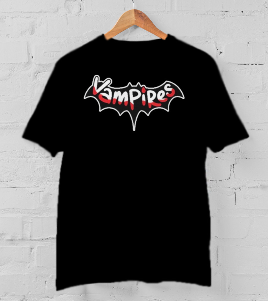 Vampires Smp Bat Wing Text Logo T-Shirt