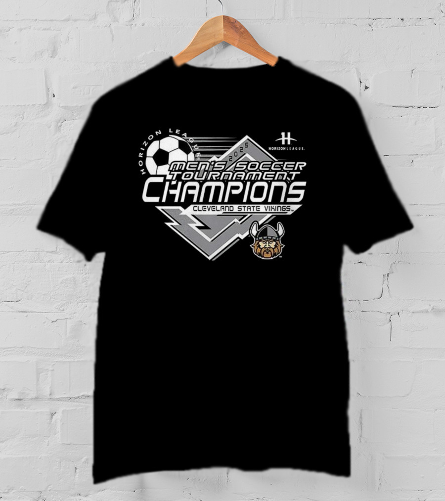 Horizon League Cleveland State Vikings Soccer Tournament Champions 2025 T-Shirt