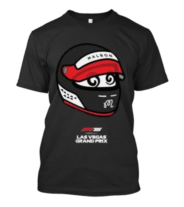 Malbon Golf F1 Las Vegas Grand Prix Bermuda Buckets Racing Helmet T-Shirt