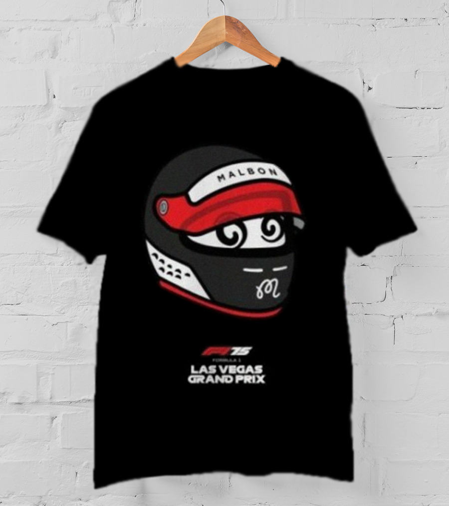 Malbon Golf F1 Las Vegas Grand Prix Bermuda Buckets Racing Helmet T-Shirt
