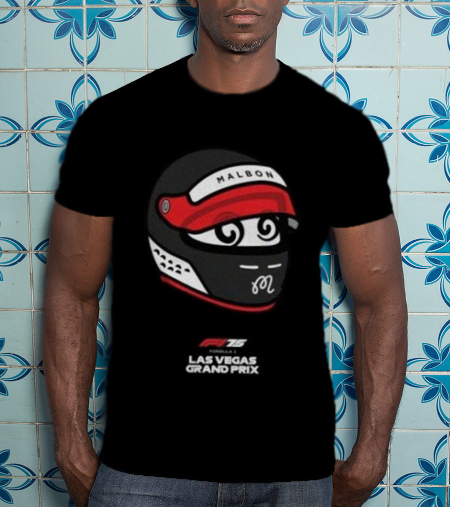 Malbon Golf F1 Las Vegas Grand Prix Bermuda Buckets Racing Helmet T-Shirt