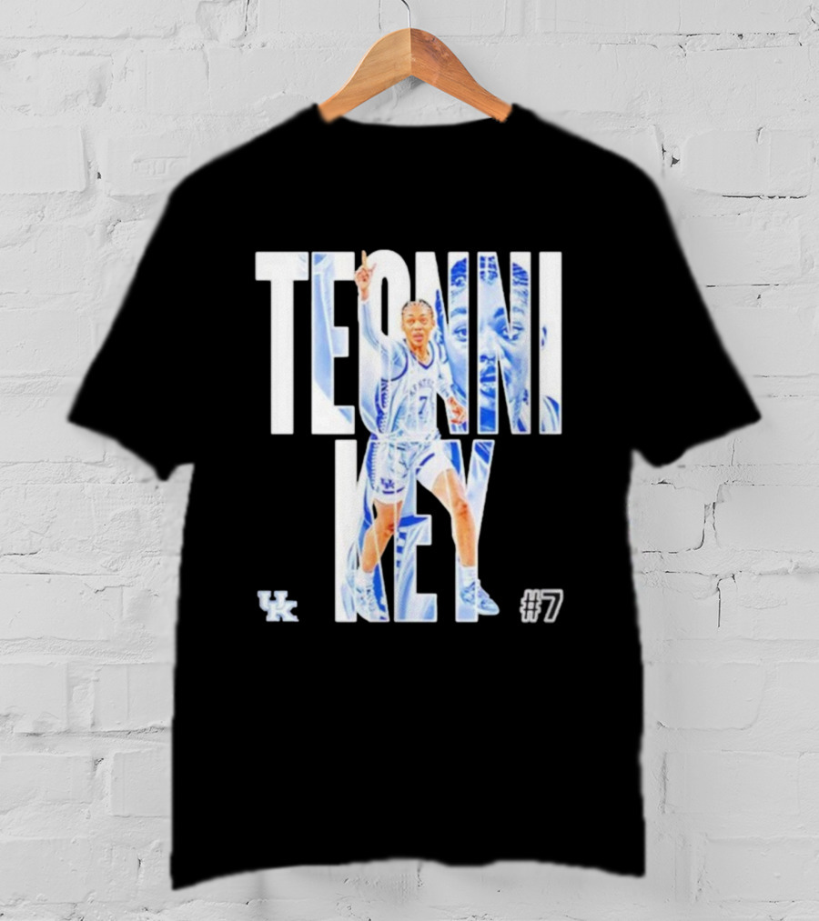Teonni Key Kentucky Wildcats #7 Women’s Basketball NCAA UK Logo T-Shirt