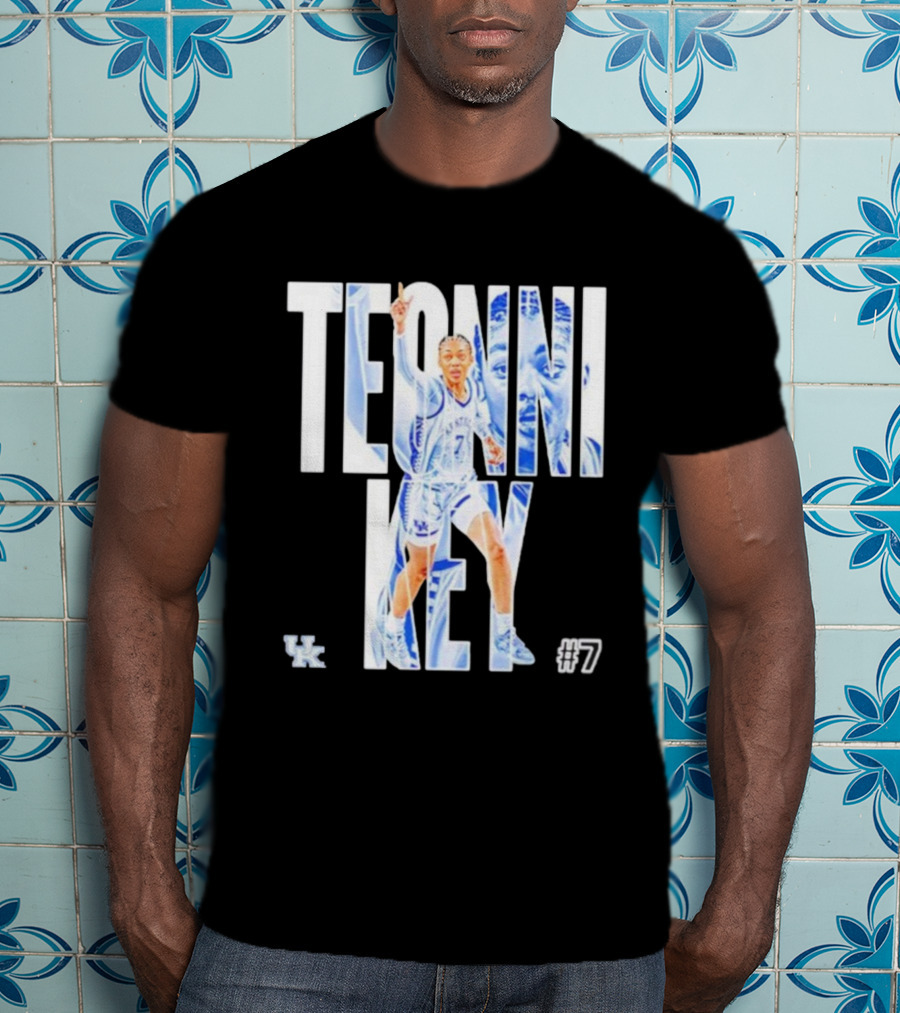 Teonni Key Kentucky Wildcats #7 Women’s Basketball NCAA UK Logo T-Shirt