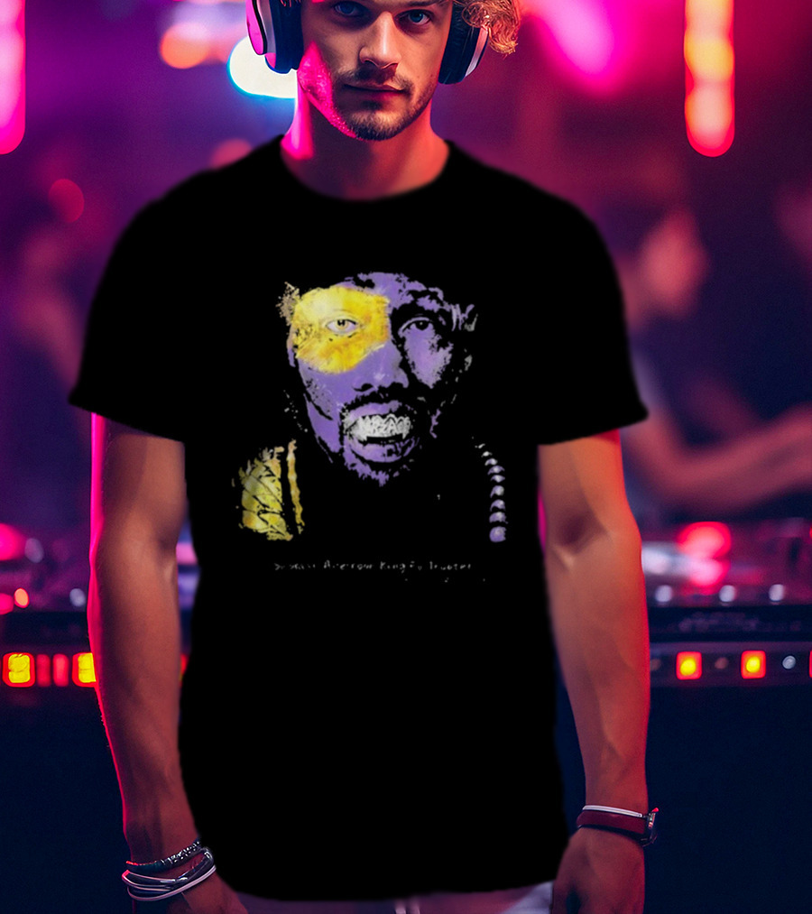 Bobby Digital Vs RZA Wu-Tang Clan Portrait Yellow Purple T-Shirt