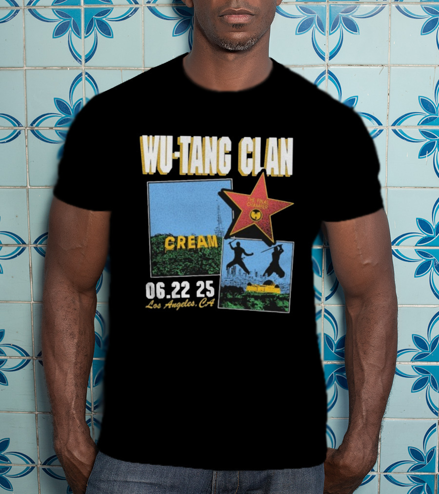 Wu-Tang Clan Cream The Final Chamber Tour 06.22 25 Los Angeles CA T-Shirt