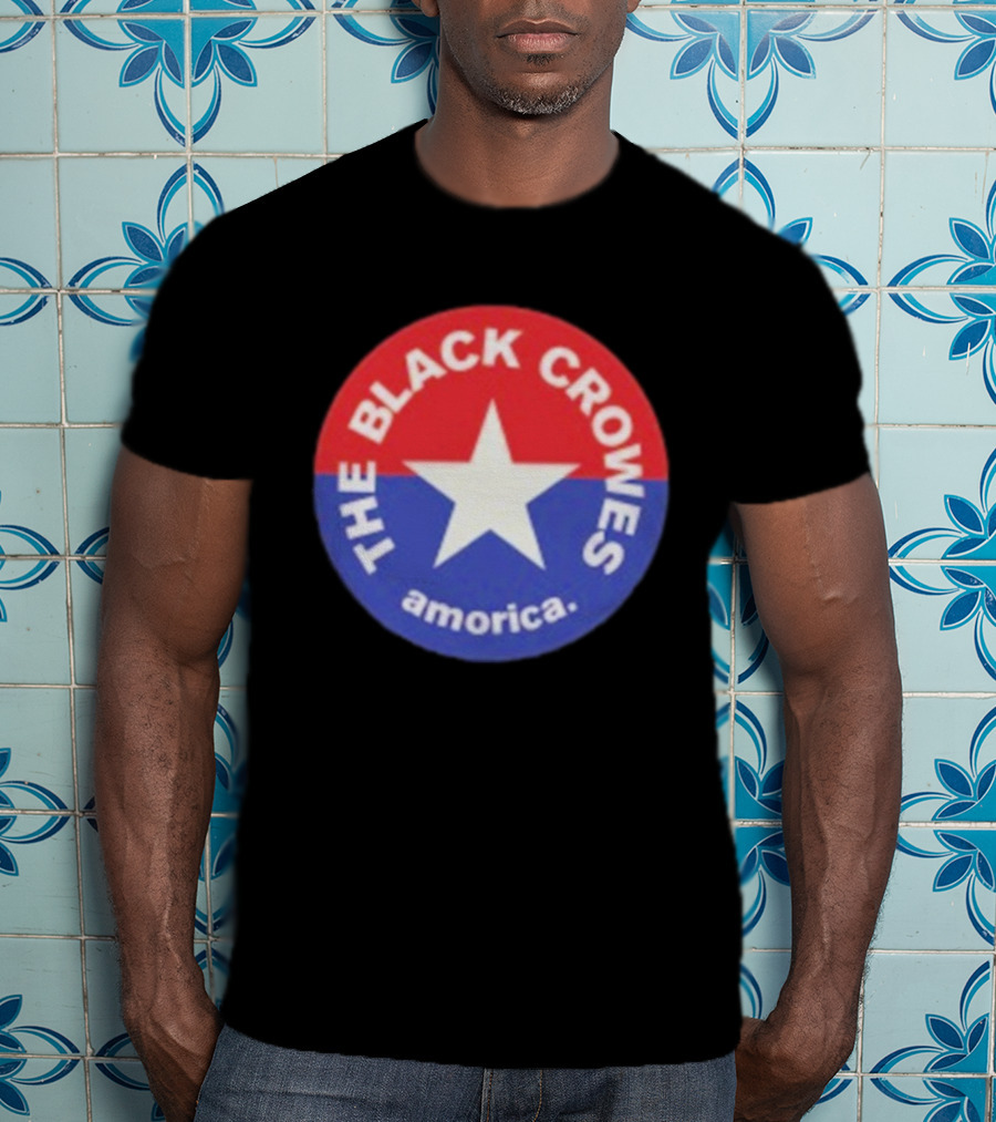 The Black Crowes Amorica Star Circle Emblem T-Shirt