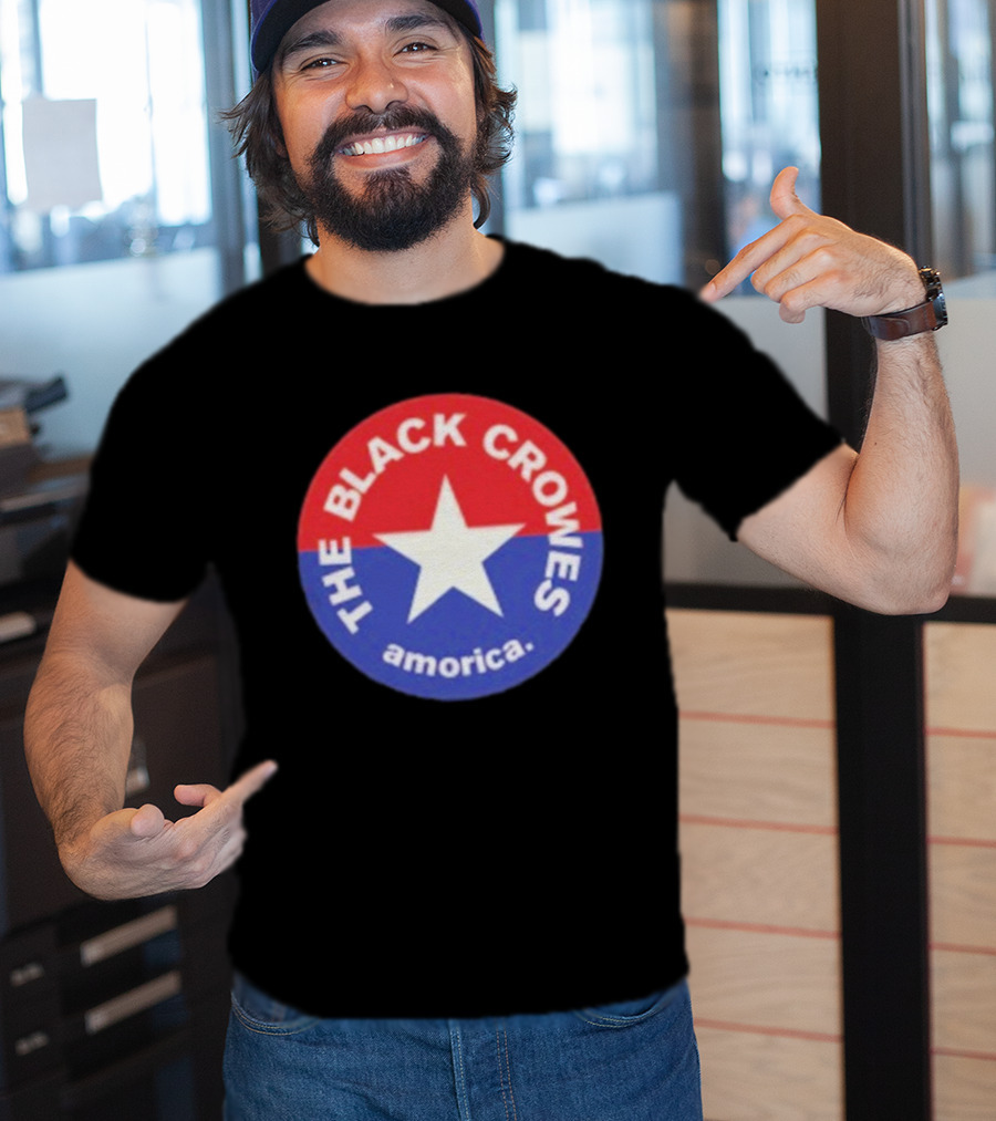 The Black Crowes Amorica Star Circle Emblem T-Shirt