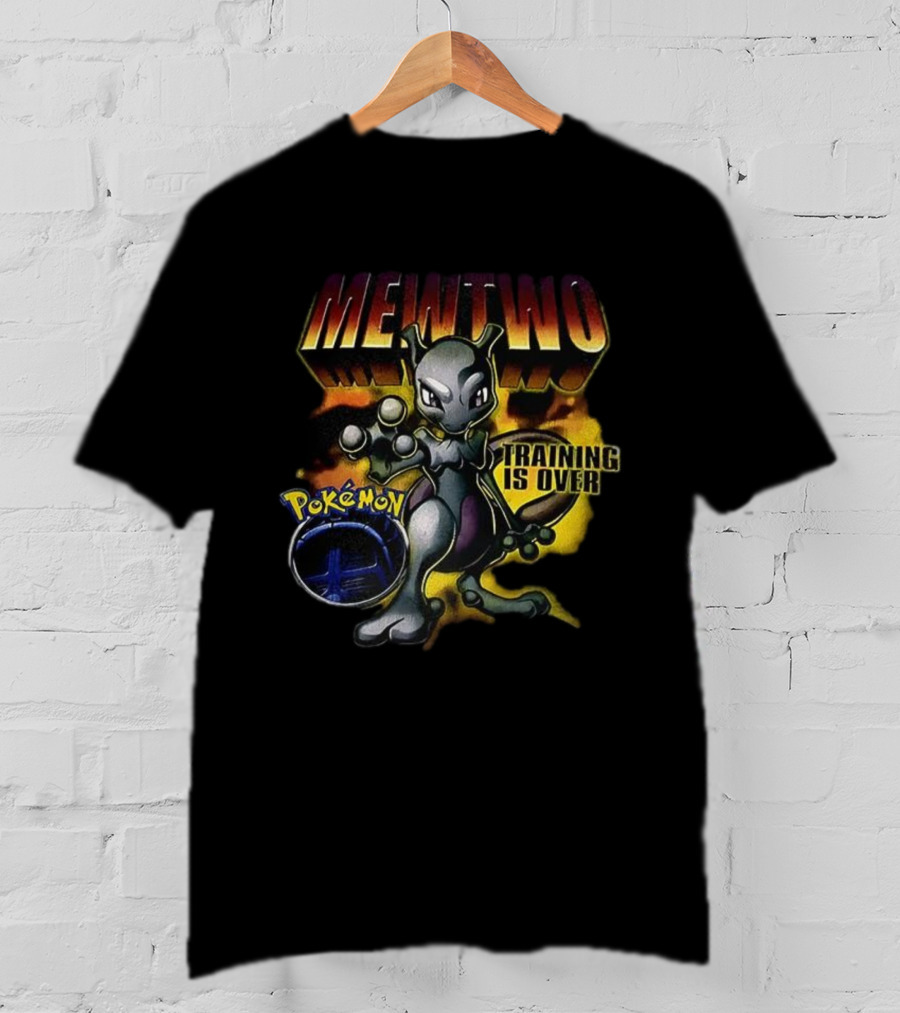 Pokémon Mewtwo Training Is Over Iconic Battle Style T-Shirt