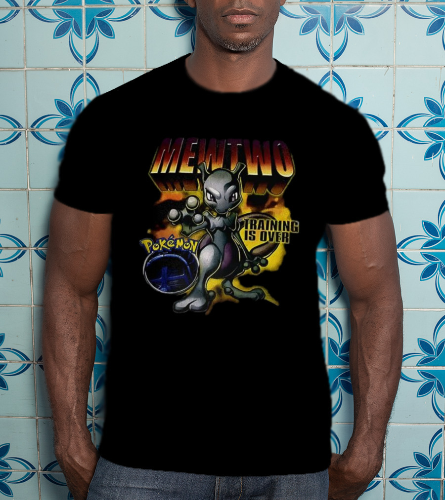 Pokémon Mewtwo Training Is Over Iconic Battle Style T-Shirt