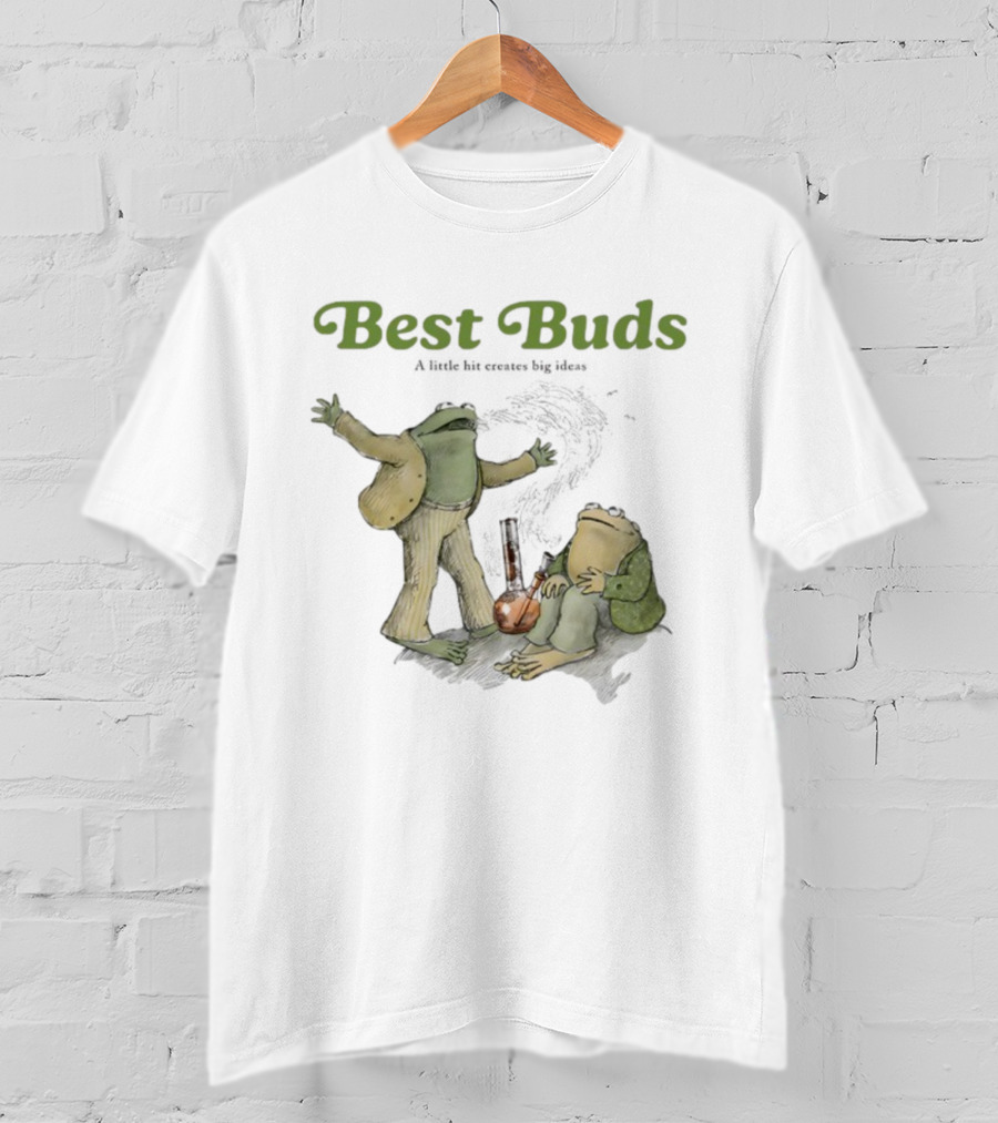 Best Buds A Little Bit Creates Big Ideas Frog Characters With Bong T-Shirt