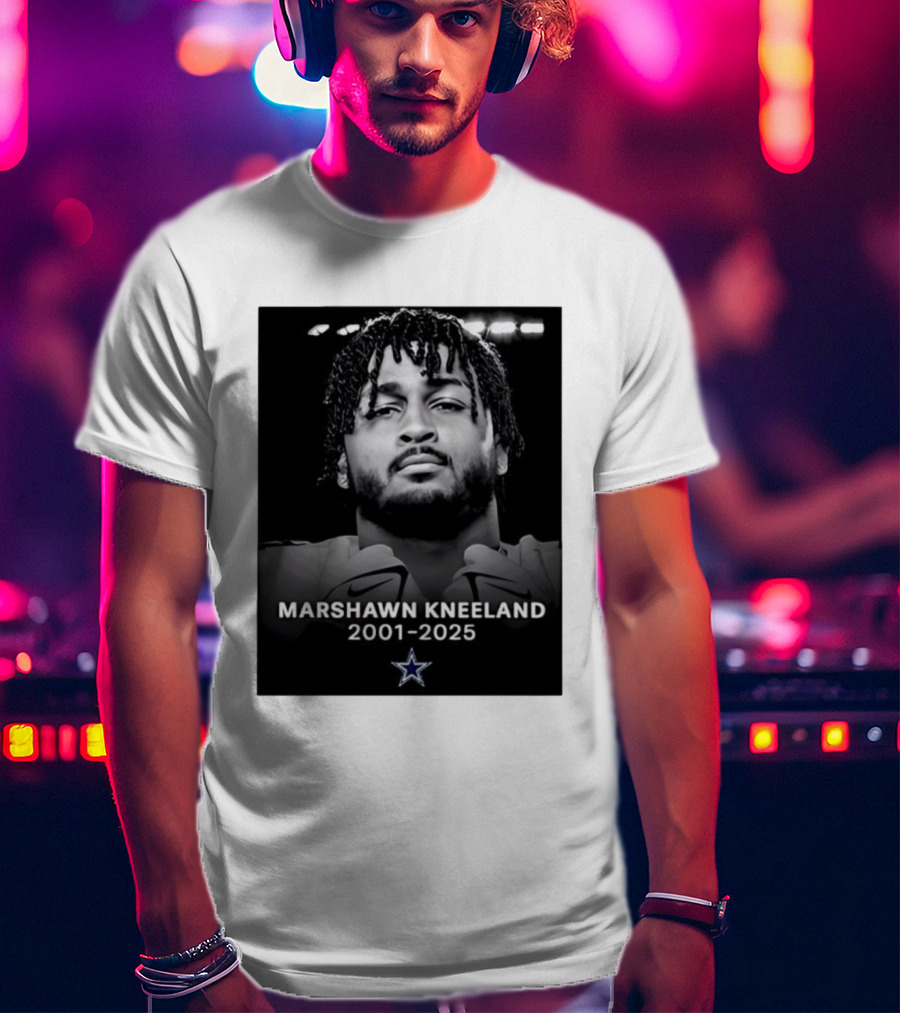 Marshawn Kneeland 2001-2025 Star Symbol Tribute T-Shirt