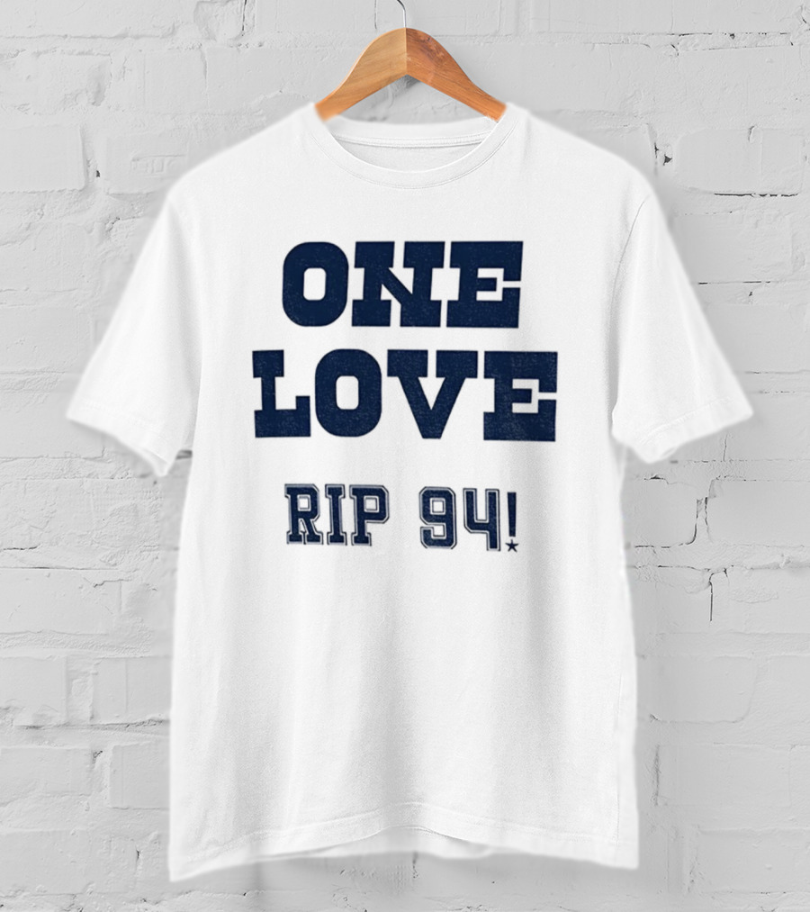 One Love RIP 94 Marshawn Kneeland Dallas Cowboys NFL Football 2025 T-Shirt