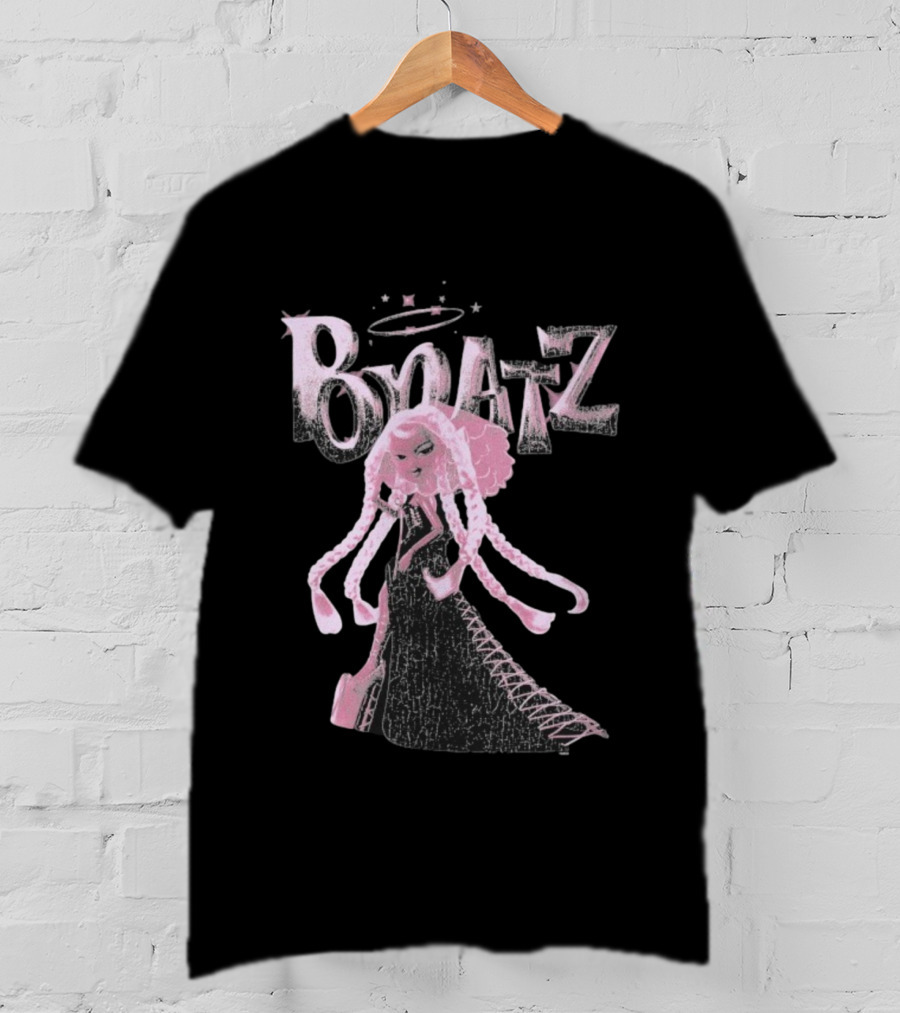 Bratz Character Anniversary Fashion Graphic With Halo And Stars T-Shirt