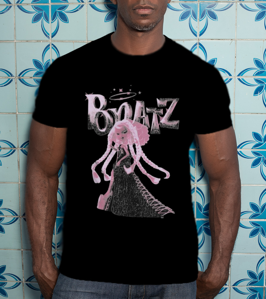 Bratz Character Anniversary Fashion Graphic With Halo And Stars T-Shirt