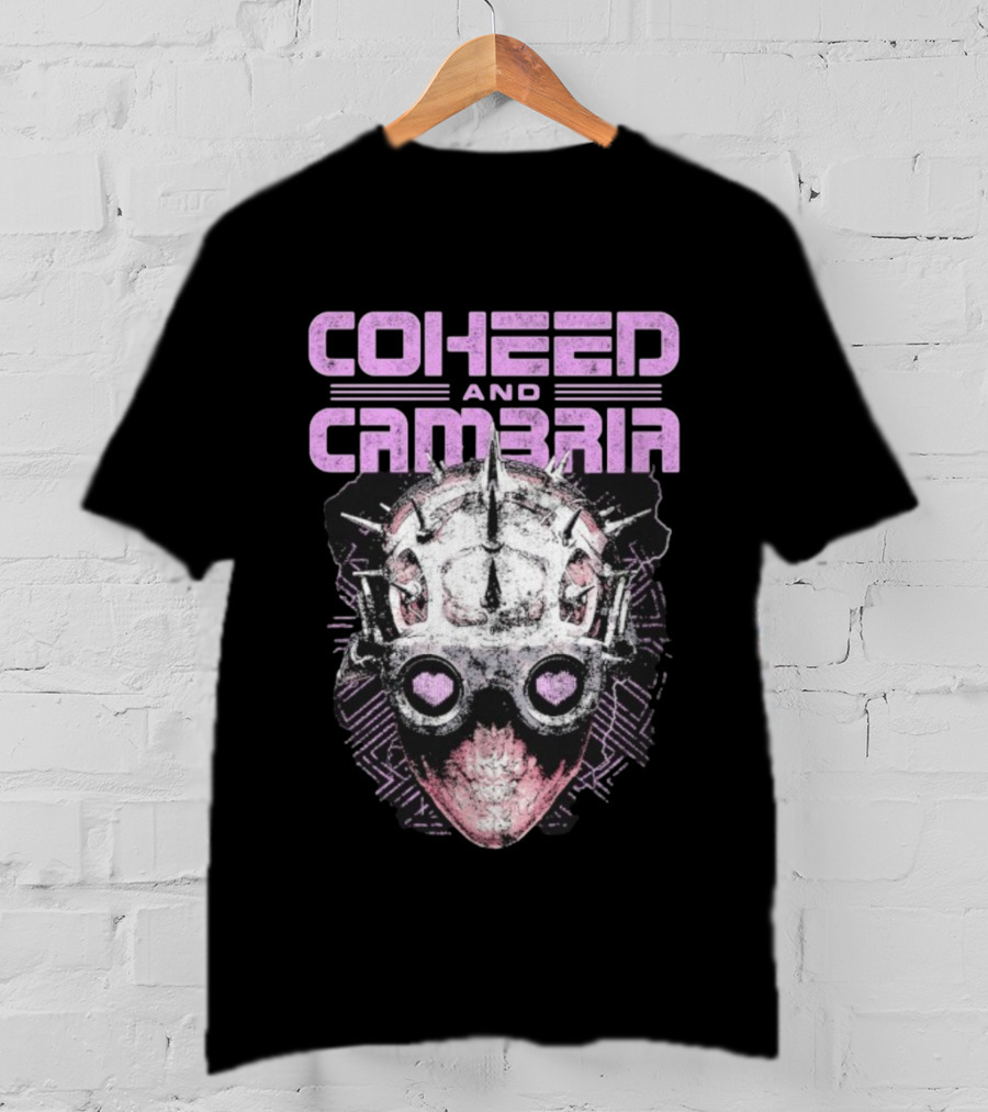 Coheed And Cambria Spiked Mask Heart Eyes T-Shirt