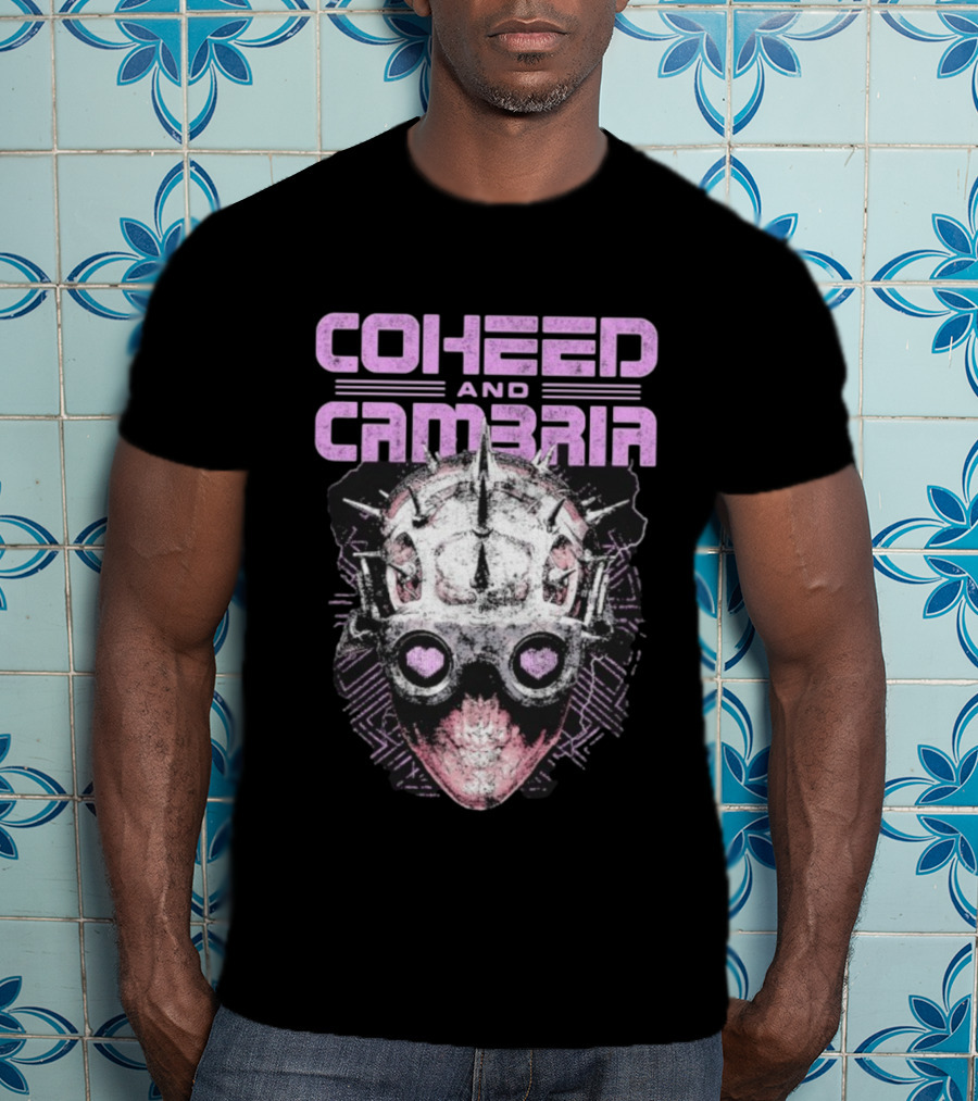 Coheed And Cambria Spiked Mask Heart Eyes T-Shirt