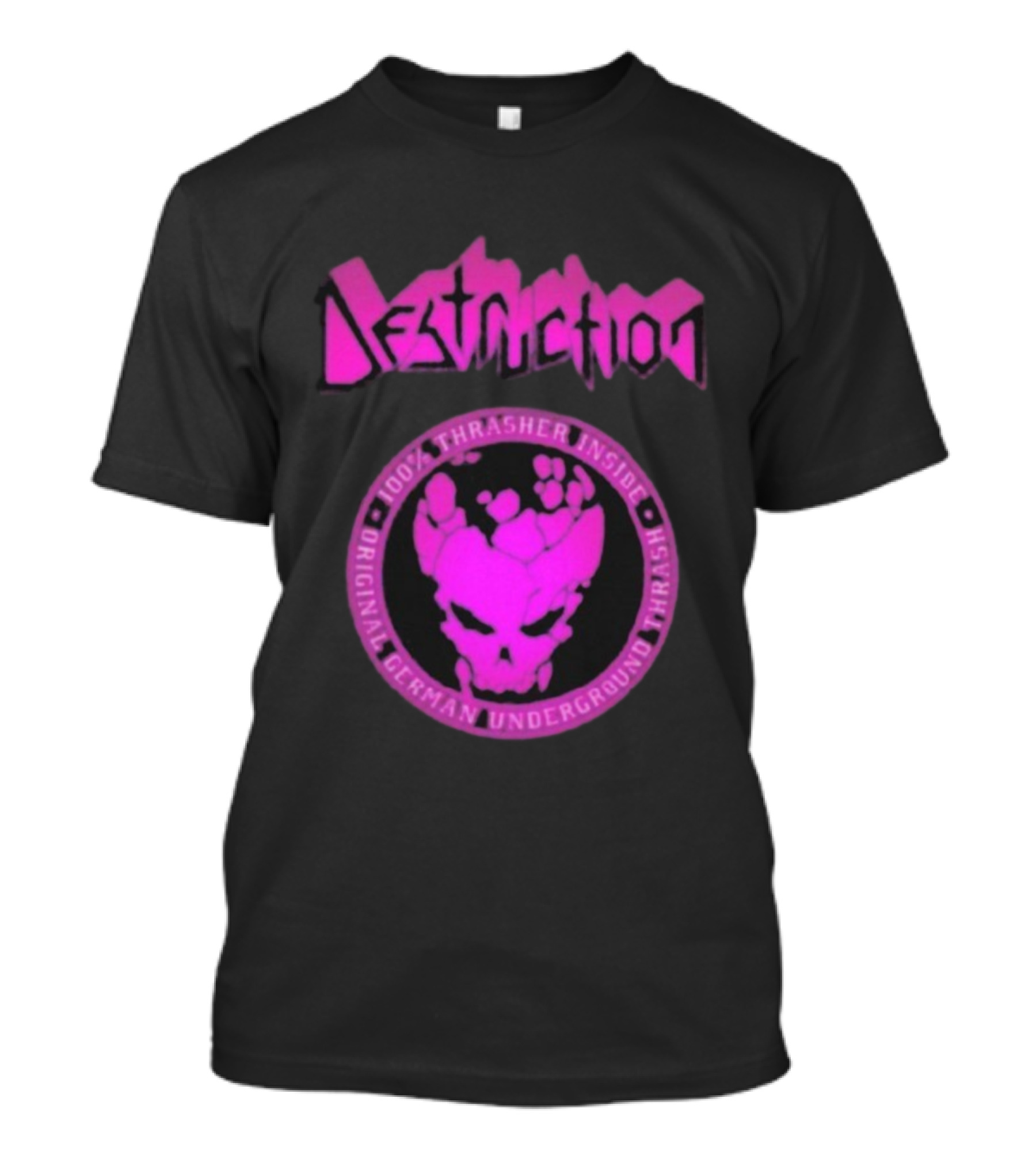 Destruction 100% Thrasher Inside Original German Underground Thrash Lila T-Shirt