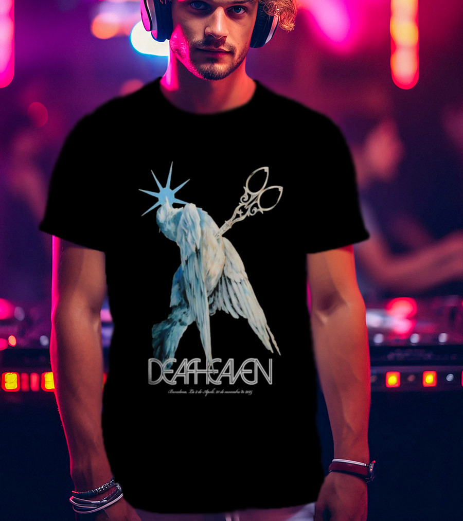 Deafheaven Barcelona November 20 2025 San Francisco CA Scissors Bird Statue Gothic Art T-Shirt