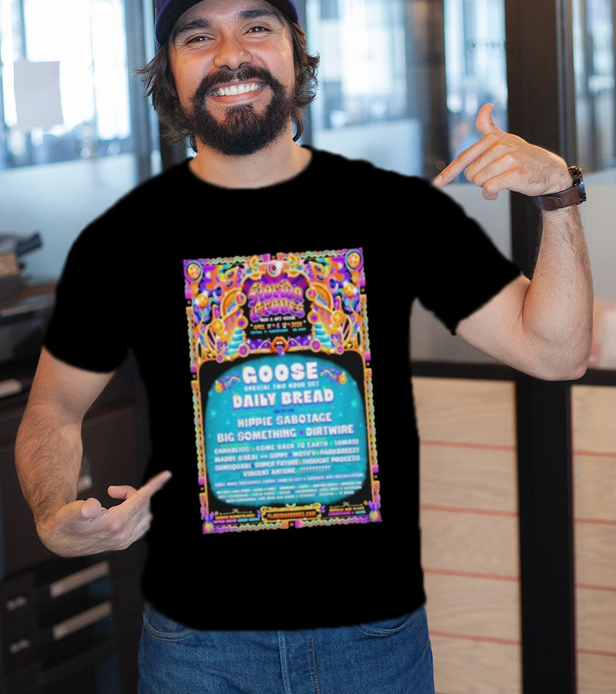 Florida Groove Festival April 11-12 2026 Central Florida Fairgrounds Goose Daily Bread Lineup T-Shirt