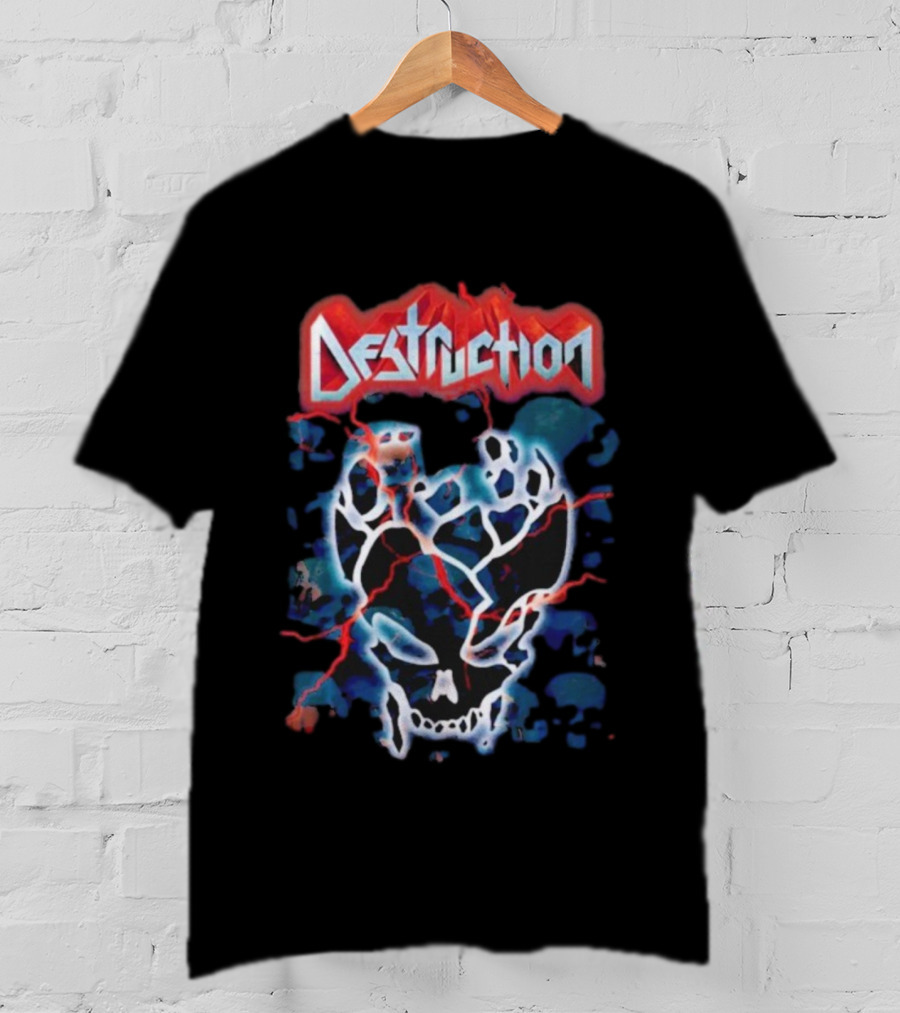 Destruction Band 40 Years Anniversary Skull Artwork T-Shirt