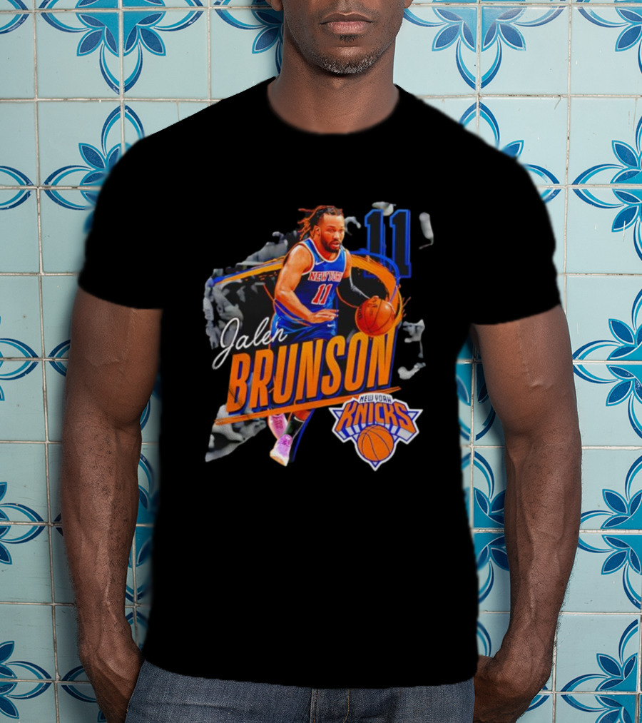 Jalen Brunson New York Knicks 11 Basketball Player T-Shirt