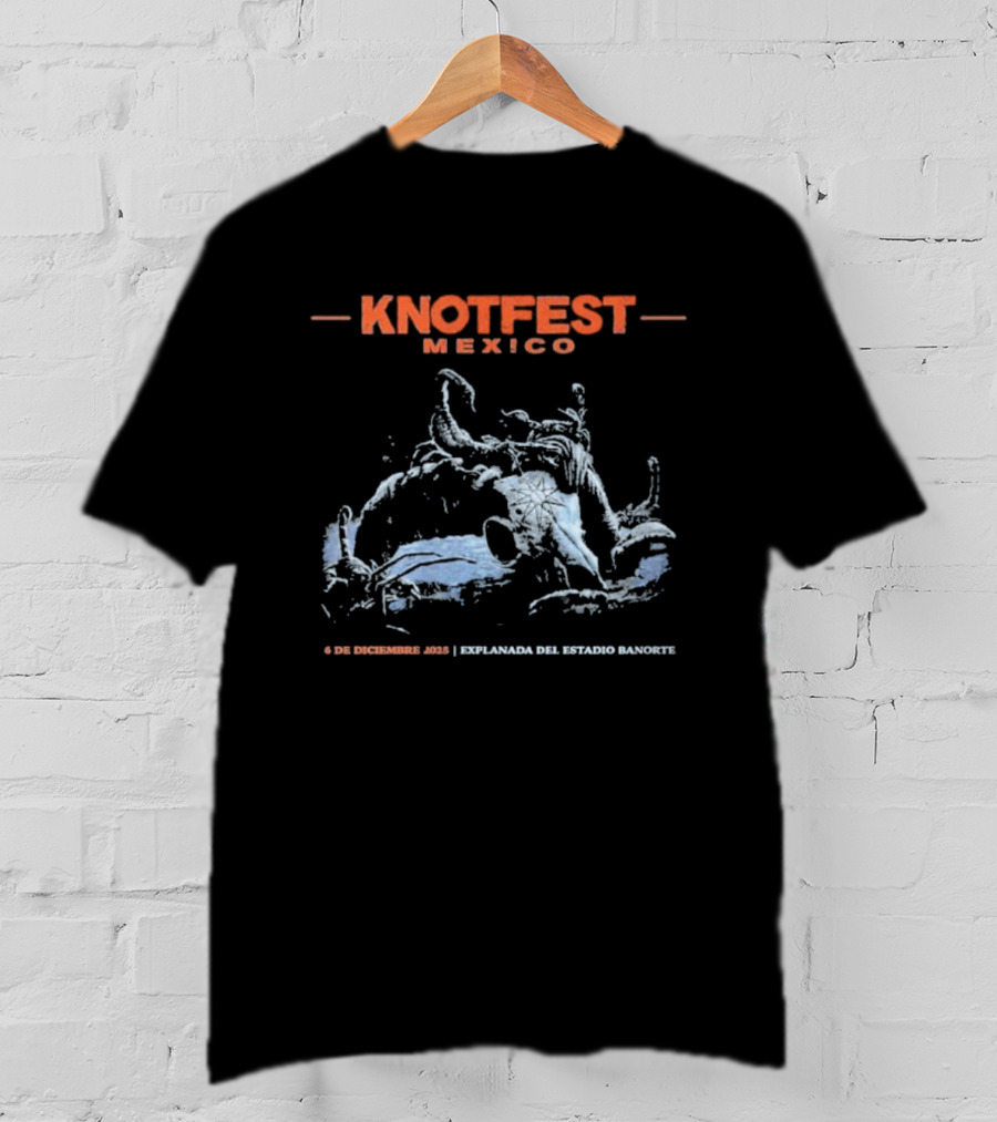 Knotfest Mexico 2025 Scorpion Skull December 6 Estadio Banorte Event T-Shirt