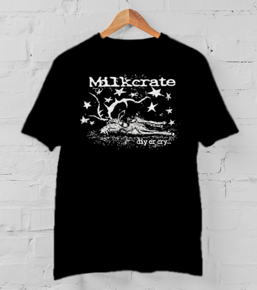 Milkcrate Space Woodland Scene With Stars Diy Or Cry T-Shirt