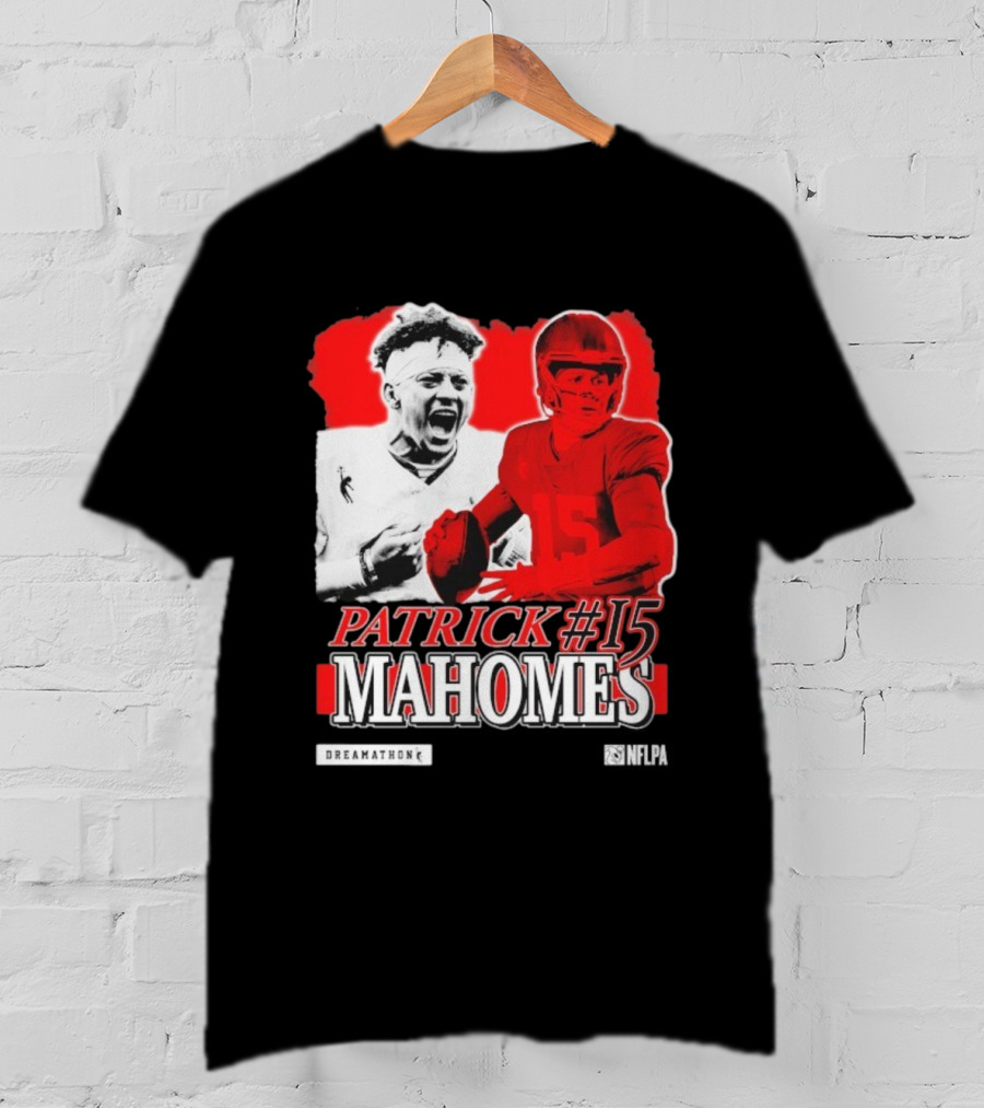 Patrick Mahomes #15 Dreamathon Red Football Legend T-Shirt