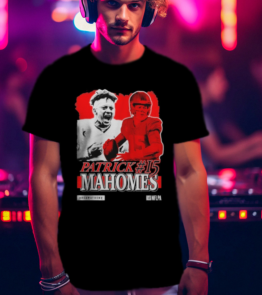 Patrick Mahomes #15 Dreamathon Red Football Legend T-Shirt