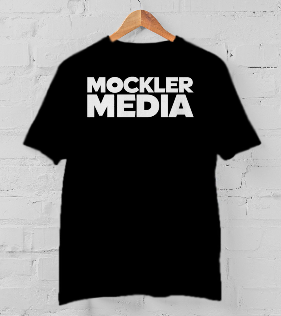 Mockler Media Brand Identity Vertical Text T-Shirt