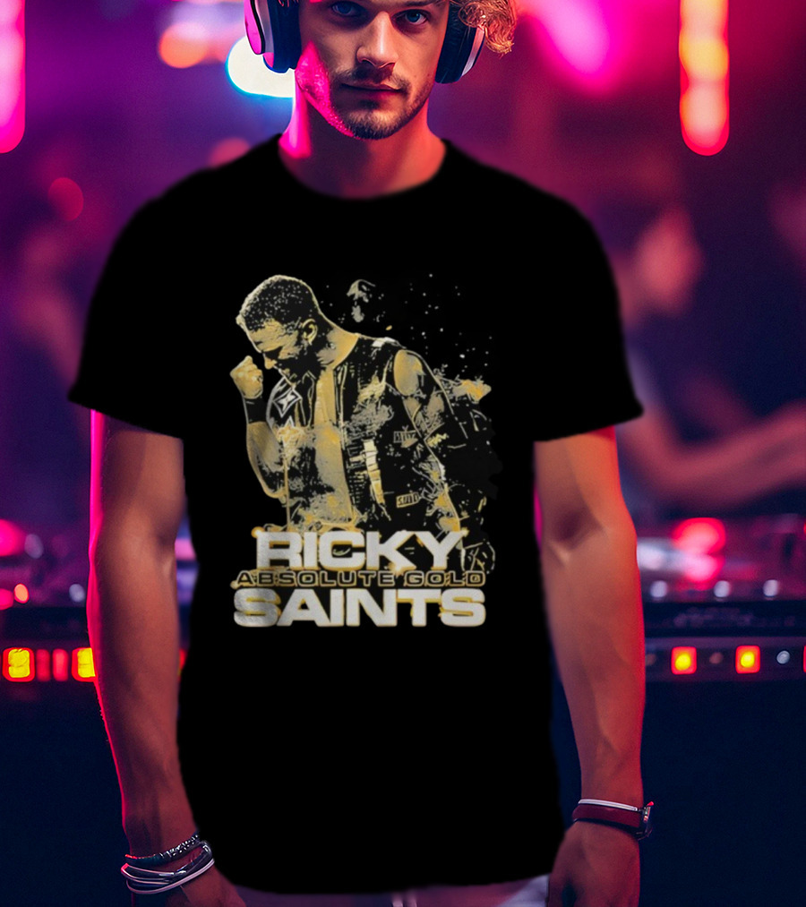 Ricky Saints Absolute Gold Fist Pump Victory T-Shirt