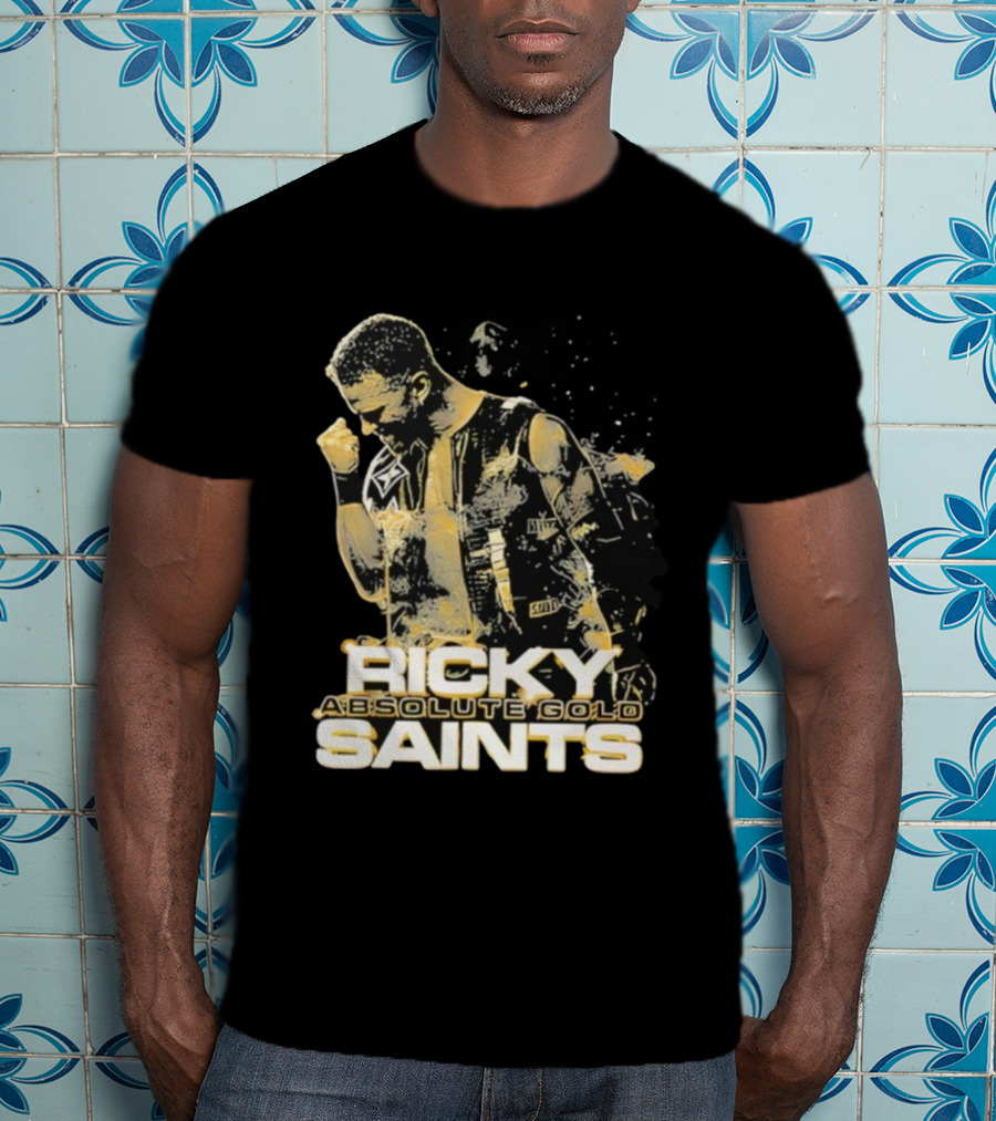 Ricky Saints Absolute Gold Fist Pump Victory T-Shirt