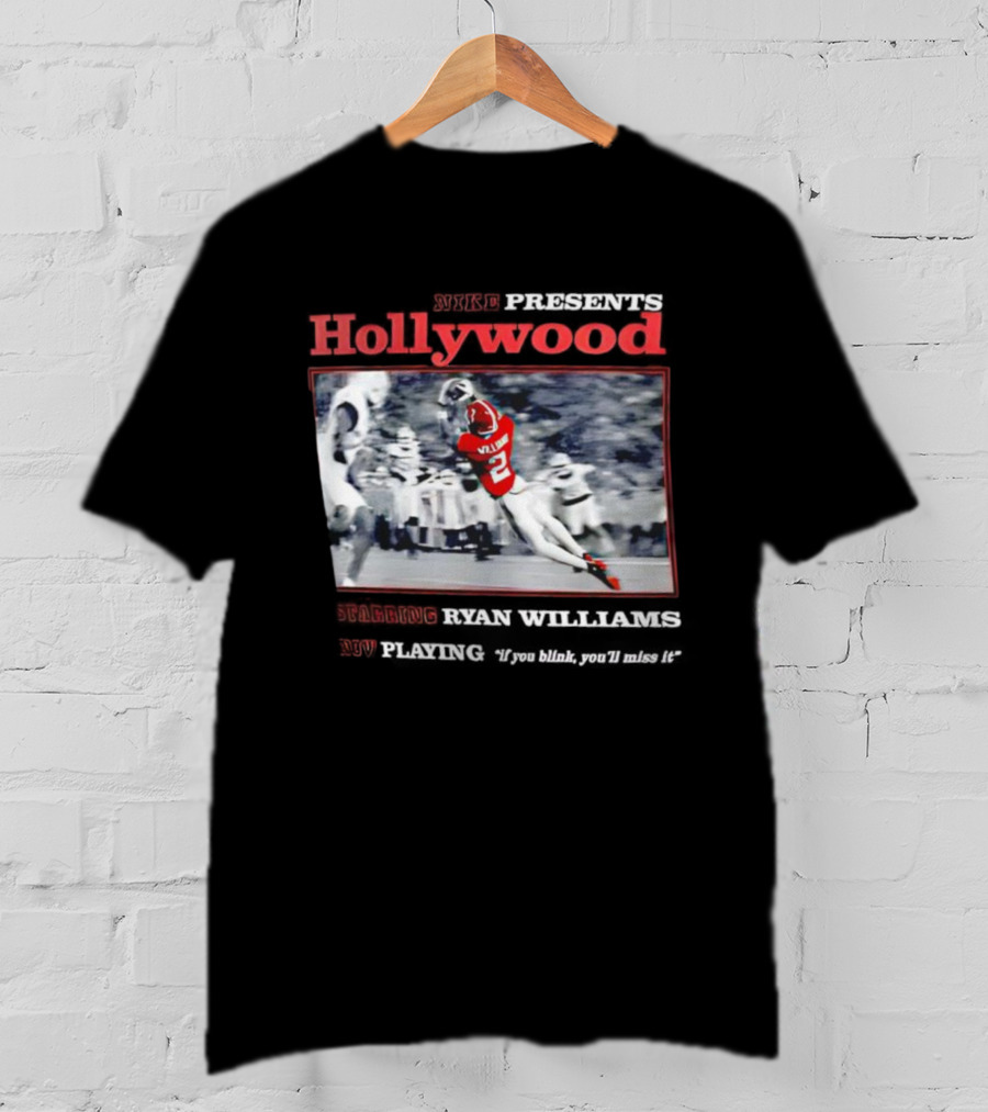 Ryan Williams Alabama Crimson Tide Hollywood Catch T-Shirt