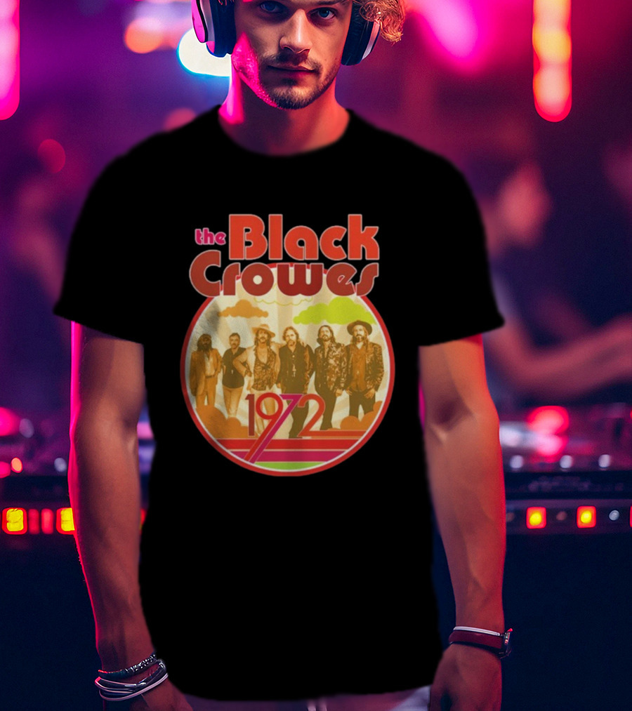 The Black Crowes Retro 1972 Band Photo T-Shirt