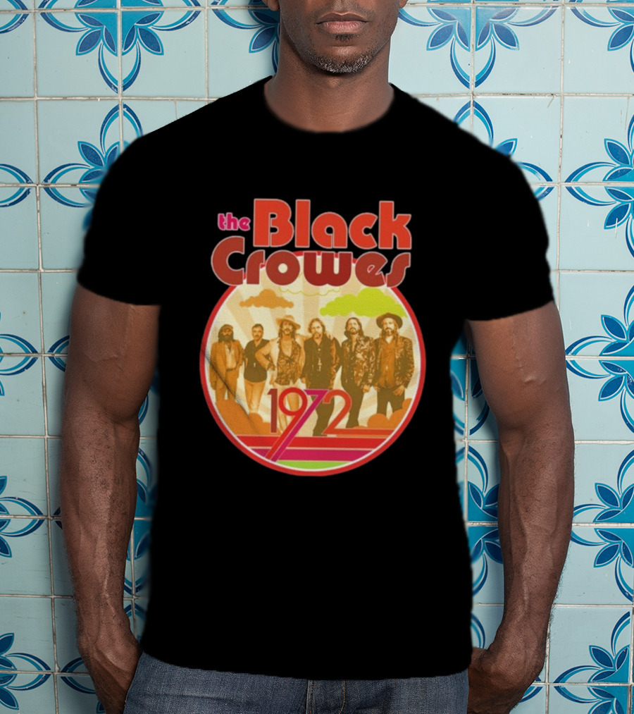 The Black Crowes Retro 1972 Band Photo T-Shirt