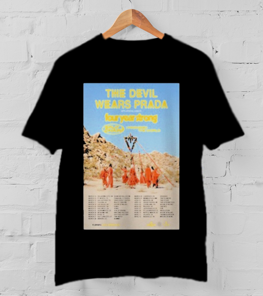 The Devil Wears Prada Four Year Strong 2024 Tour With Microwave And Loathe T-Shirt