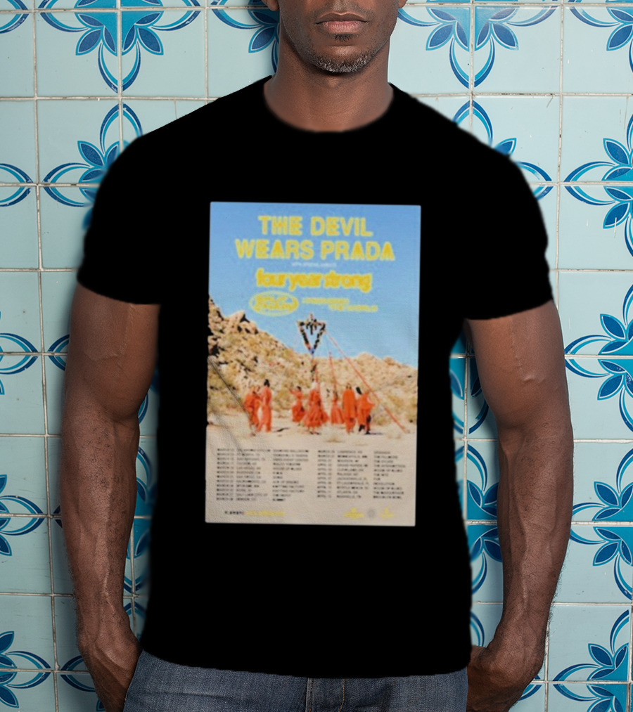 The Devil Wears Prada Four Year Strong 2024 Tour With Microwave And Loathe T-Shirt
