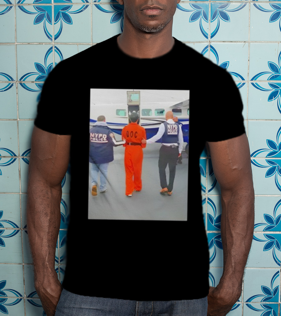 NYC Luigi Mangione NYPD Helicopter Escort DOC Inmate T-Shirt