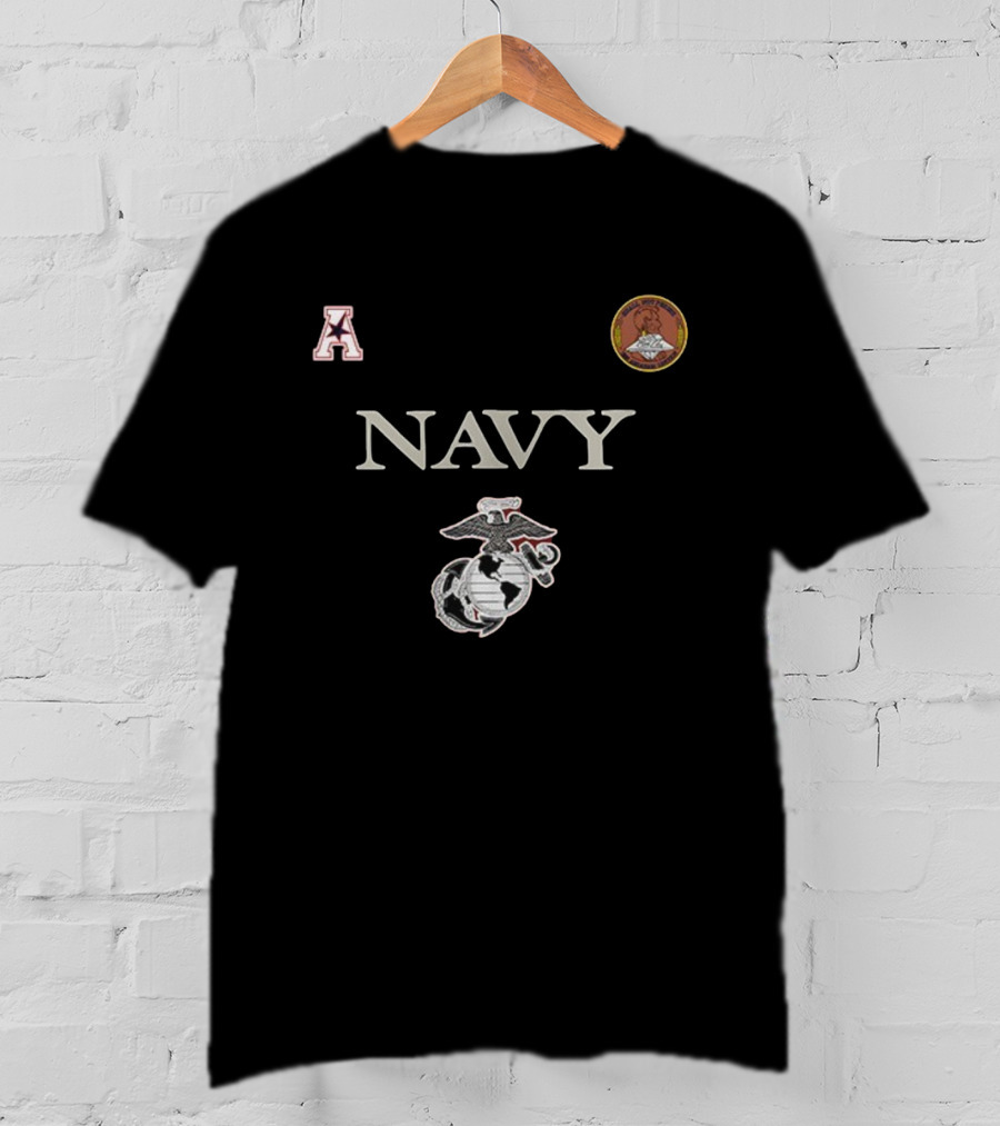 Navy Midshipmen Marine Corps Heritage Arched Letter Emblem T-Shirt