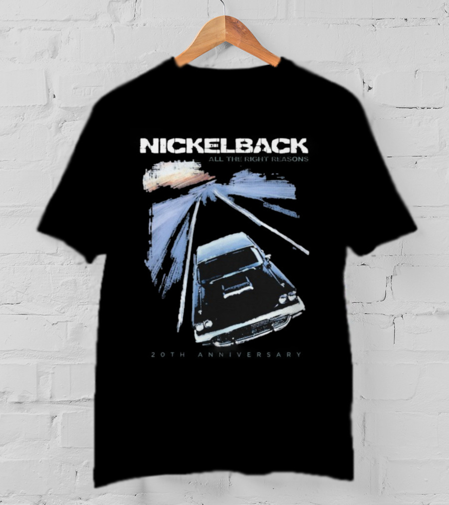 Nickelback All The Right Reasons 20th Anniversary Vintage Car Cover T-Shirt