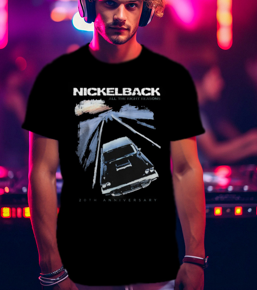 Nickelback All The Right Reasons 20th Anniversary Vintage Car Cover T-Shirt